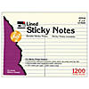 Charles Leonard Sticky Notes, 4" x 6" Lined, 12 Pads Image 1
