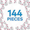 Charming Bunny Rubber Ducks - 120 Pc. for Easter Fun Image 2