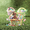 Charming Pastel Round Plastic Easter Baskets - 12 Pc. Image 2