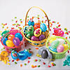 Charming Pastel Round Plastic Easter Baskets - 12 Pc. Image 4