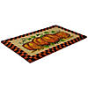 Checkered Fall Harvest Pumpkin Doormat 18" x 30" Image 3