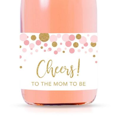 Cheers Mom To Be Pink Confetti Image 1