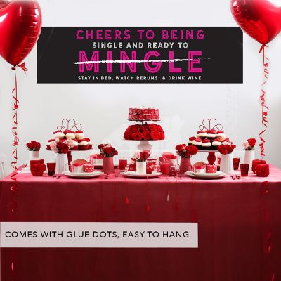 Cheers To Being Single Galentine Banner Image 1