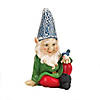 Cheery Gnome Solar Statue 4X4X7.25" Image 1