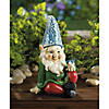 Cheery Gnome Solar Statue 4X4X7.25" Image 2