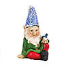 Cheery Gnome Solar Statue 4X4X7.25" Image 4