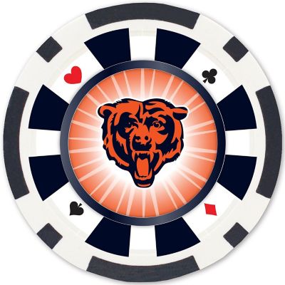 Chicago Bears 100 Piece Poker Chips Image 2