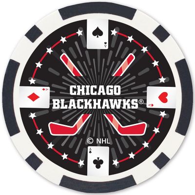 Chicago Blackhawks 100 Piece Poker Chips Image 3