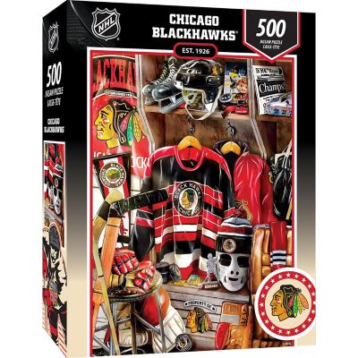 Chicago Blackhawks - Locker Room 500 Piece Jigsaw Puzzle Image 1