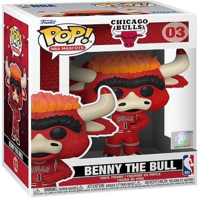 Chicago Bulls NBA Funko POP Mascot Vinyl Figure  Benny the Bull Image 2