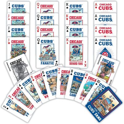 Chicago Cubs Fan Deck Playing Cards - 54 Card Deck Image 2