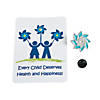Child Abuse Awareness Pins with Card - 12 Pc. Image 1