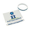 Child Abuse Awareness Rubber Bracelets with Card - 12 Pc. Image 2