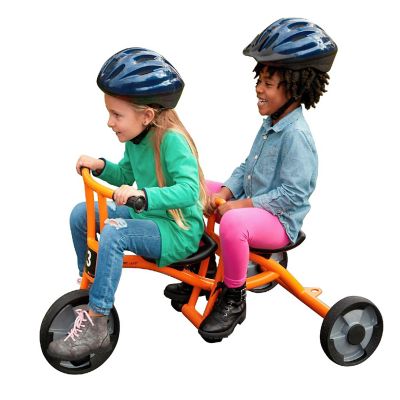 Childcraft Child Taxi Tricycle, 2 Seats, Orange Image 1