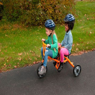 Childcraft Child Taxi Tricycle, 2 Seats, Orange Image 2