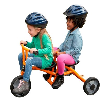Childcraft Child Taxi Tricycle, 2 Seats, Orange Image 1