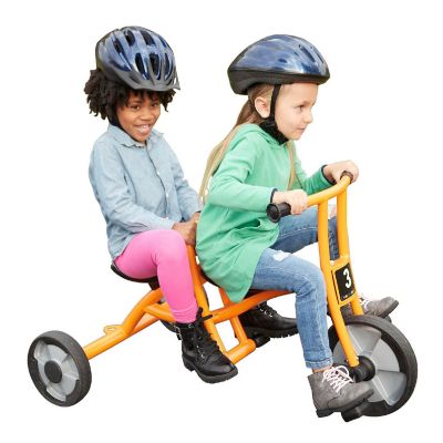 Childcraft Child Taxi Tricycle, 2 Seats, Orange Image 3