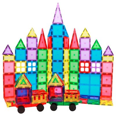 Childcraft Magnetic Building Tiles, Set of 124 Image 1
