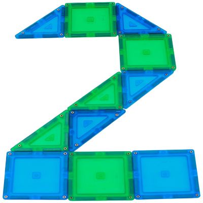 Childcraft Magnetic Building Tiles, Set of 124 Image 1