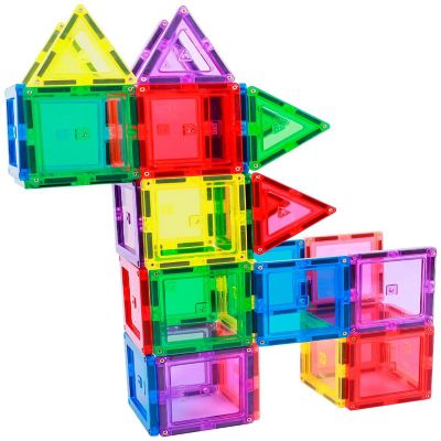 Childcraft Magnetic Building Tiles, Set of 124 Image 2