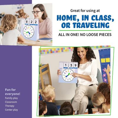 Childrens Learning Clock, Teach Telling Time Analog and Digital Clock Image 3