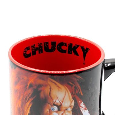 Child's Play Chucky "Friends Til The End" Ceramic Mug  Holds 20 Ounces Image 2