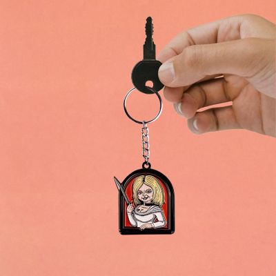 Child's Play Seed of Chucky Tiffany Enamel Keychain Image 2