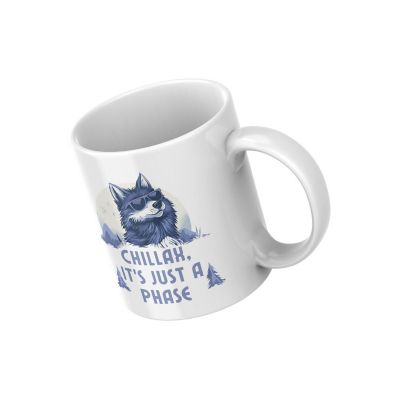 Chillax, It_s Just a Phase Mug by Dancing Littles Jungle Image 1