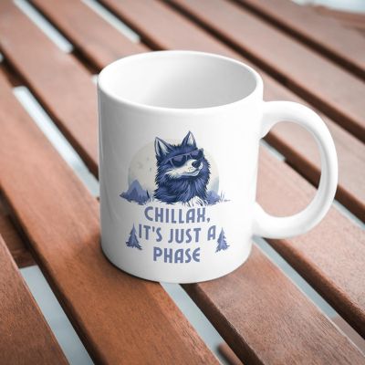 Chillax, It_s Just a Phase Mug by Dancing Littles Jungle Image 2