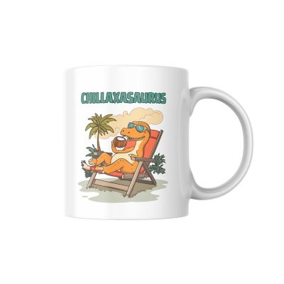 Chillaxasaurus Mug by Dancing Littles Jungle Image 1