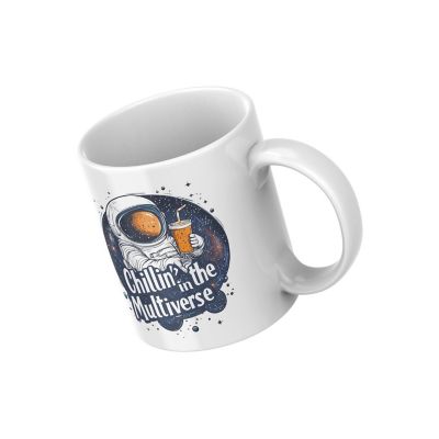 Chillin_ in the Multiverse Mug by Dancing Littles Jungle Image 1