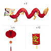 Chinese New Year Dragon & Paper Lantern Decorating Kit - 18 Pc. Image 1