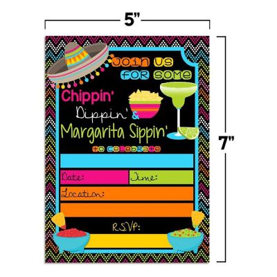 Chips, Dips &amp; Margarita Invitations 40pc. by AmandaCreation Image 3