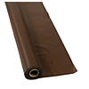 Chocolate Brown Plastic Tablecloth Roll Image 1