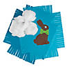 Chocolate Bunny Fleece Tied Pillow Craft Kit - Makes 6 Image 1