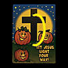 Christian Pumpkin Glow Bracelets with Card - 12 Pc. Image 1