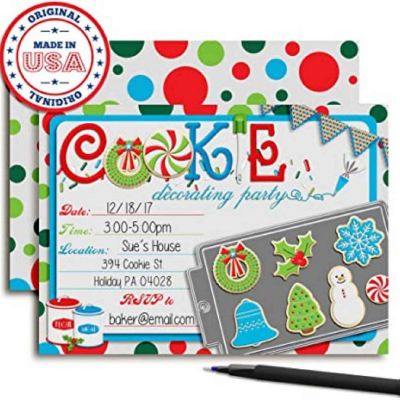 Christmas Baking Invtiations 40pc. by AmandaCreation Image 1