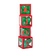 Christmas Balloon Block Boxes - 4 Pc. Image 1
