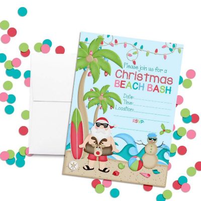Christmas Beach Bash Invitations 40pc. by AmandaCreation Image 1