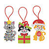 Christmas Cat Ornament Craft Kit - Makes 12 Image 1