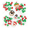 Christmas Character Charm Beaded Bracelet Craft Kit - Makes 12 Image 1