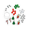Christmas Charm Beaded Bracelet Craft Kit - Makes 12 Image 1