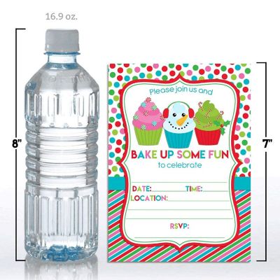 Christmas Cupcake Invtiations 40pc. by AmandaCreation Image 3