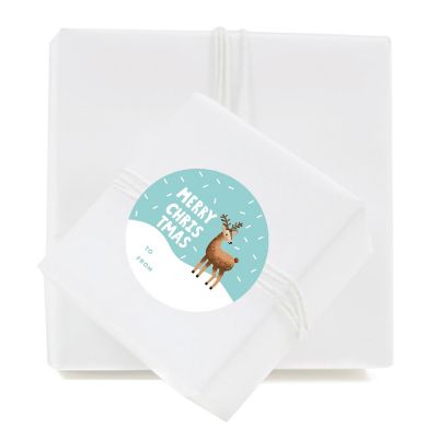 Christmas Deer Snowflake To/From Labels Image 2
