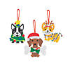 Christmas Dog Ornament Craft Kit - Makes 12 Image 1
