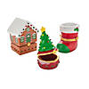 Christmas Hinged Box Tabletop Decorations - 3 Pc. Image 1