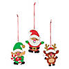 Christmas Icons Layered Wood Ornaments - 12 Pc. Image 1