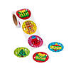 Christmas Icons Paper Prism Sticker Roll - 100 Pc. Image 1