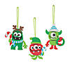 Christmas Monster Ornament Craft Kit - Makes 12 Image 1