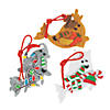 Christmas Narwhal Ornament Craft Kit - Makes 12 Image 1